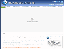 Tablet Screenshot of indiahousepathlab.com